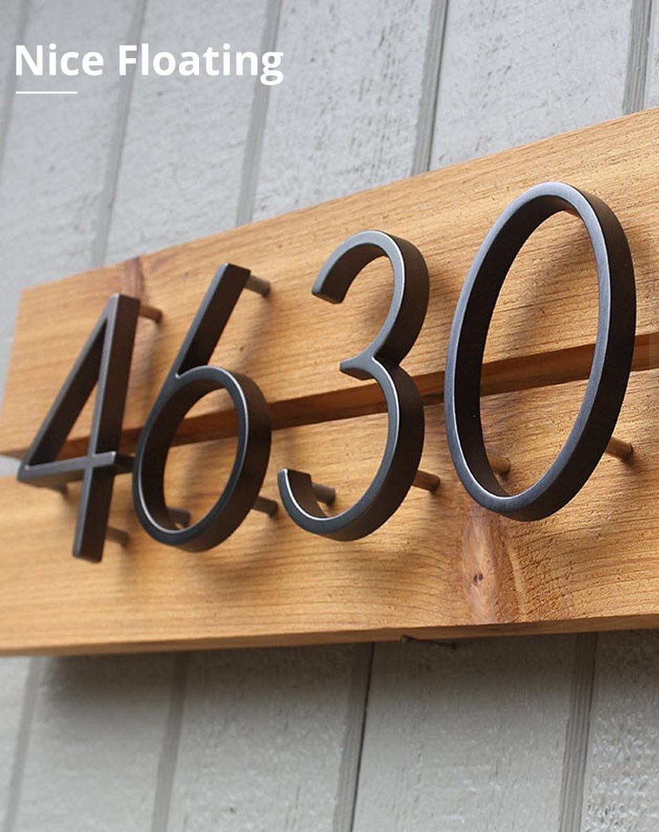 Floating House Number - Mishe
