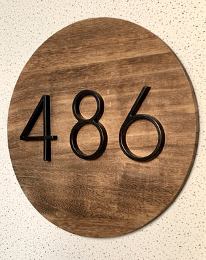 Floating House Number - Mishe